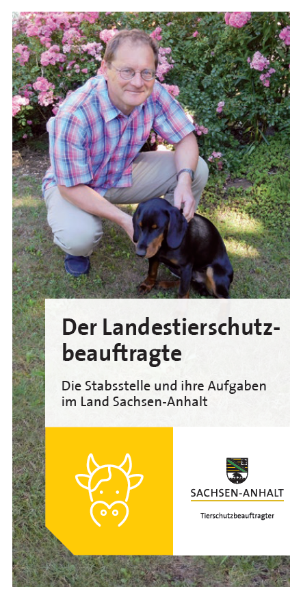 Deckblatt des Flyers "Der Tierschutzbeauftragte"