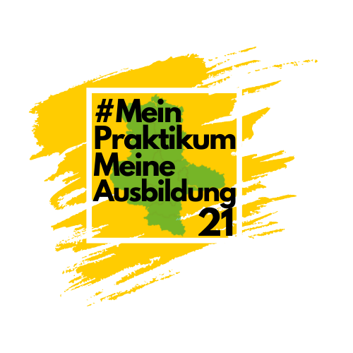 Logo der Initiative auf gelb-grünem Hintergrund mit schwarzer Schrift